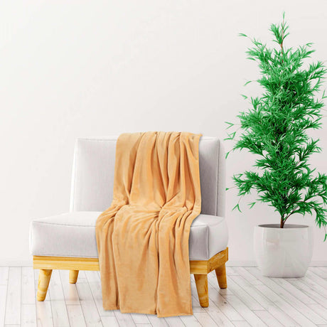 Vidaxl Deken 200x240 cm Polyester Wüstennebel