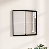 Vidaxl Wandspiegel 40x40 cm Metallschwarz