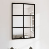 Vidaxl Wall Mirror 60x40 cm metall svart