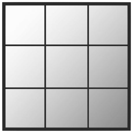 Vidaxl Wandspiegel 60x60 cm Metallschwarz