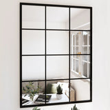 Vidaxl Wandspiegel 80x60 cm Metallschwarz