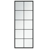 Vidaxl Wandspiegel 100x40 cm Metallschwarz