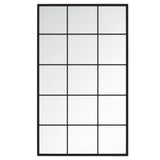 Vidaxl Wandspiegel 100x60 cm Metallschwarz