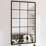 Vidaxl Wandspiegel 100x60 cm Metallschwarz