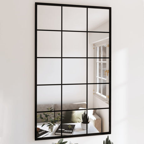 Vidaxl Wandspiegel 100x60 cm Metallschwarz