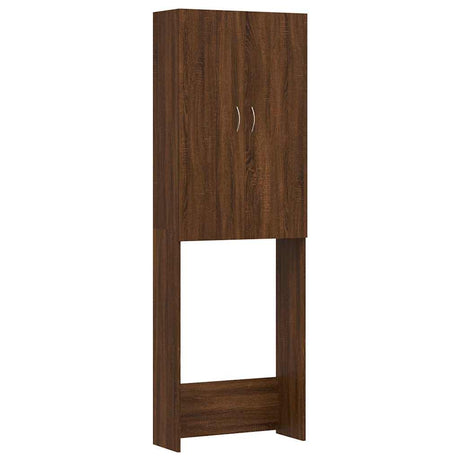 Vidaxl Waschmaschinenschrank 64x25.5x190 cm Braune Eiche Farbe