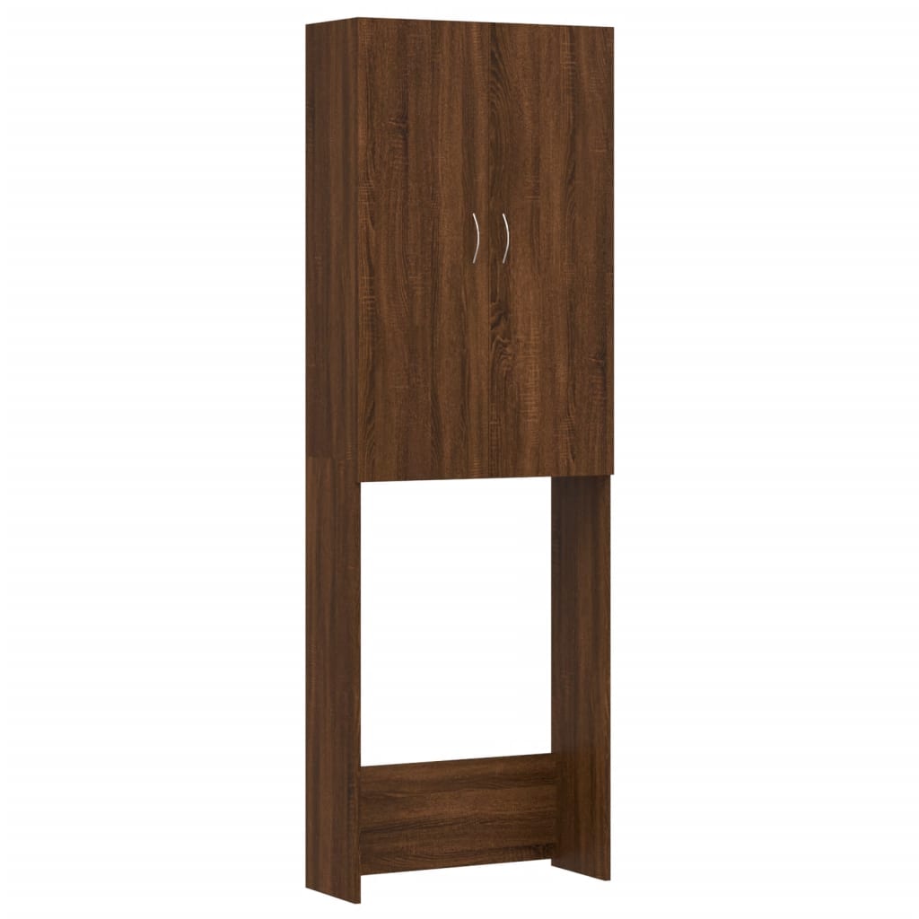 Vidaxl Waschmaschinenschrank 64x25.5x190 cm Braune Eiche Farbe