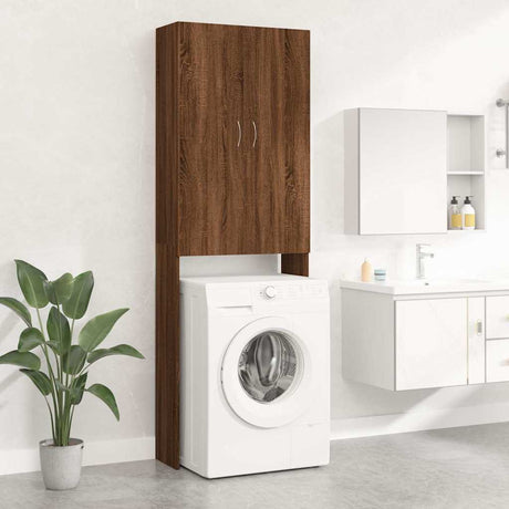 Vidaxl Waschmaschinenschrank 64x25.5x190 cm Braune Eiche Farbe