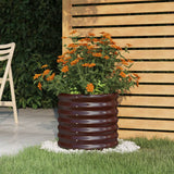 VIDAXL -Planungsbox 40x40x36 cm verzinkter Stahlbraun