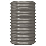 VIDAXL -Planungsbox 40x40x68 cm Pulver -Stahl grau