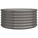 VIDAXL -Planungsbox 80x80x36 cm Pulver -Stahl grau