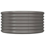 VIDAXL -Planungsbox 80x80x36 cm Pulver -Stahl grau