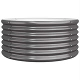 VIDAXL -Planungsbox 80x80x36 cm verzinkter Stahl -Anthrazit -Verschärfen