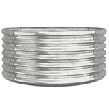 VIDAXL -Planungsbox 80x80x36 cm Pulver -Stahl Silber gefärbt