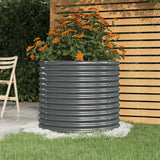 VIDAXL -Planungsbox 80x80x68 cm Pulver -beschichteter Stahl -Anthrazit -Verschärft