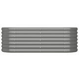 VIDAXL -Planungsbox 114x40x36 cm verzinkter Stahl grau