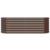 VIDAXL -Planungsbox 114x40x36 cm verzinkter Stahl braun