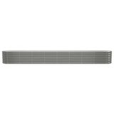 VIDAXL -Pflanzer 332x40x36 cm Pulver -Stahlgrau grau