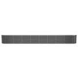 VIDAXL -Pflanzer 332x40x36 cm Pulver -beschichteter Stahl -Anthrazit -Gelenk