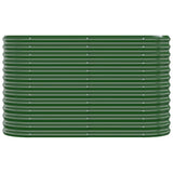 VIDAXL -Planungsbox 114x40x68 cm Pulver -Stahlgrün