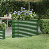 VIDAXL -Planungsbox 114x40x68 cm Pulver -Stahlgrün