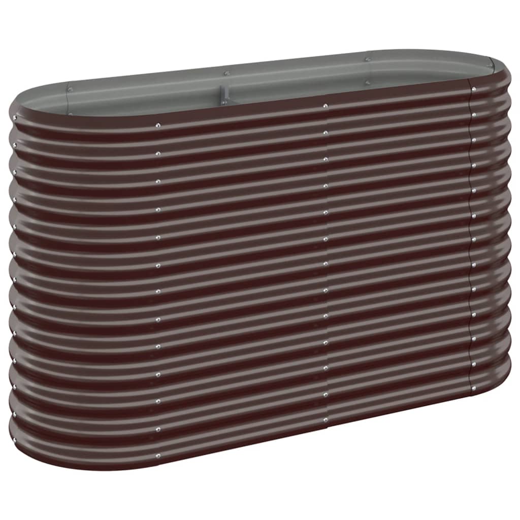 VIDAXL -Planungsbox 114x40x68 cm Pulver -Stahlbraun