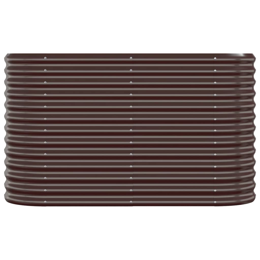 VIDAXL -Planungsbox 114x40x68 cm Pulver -Stahlbraun