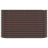 VIDAXL -Planungsbox 114x40x68 cm Pulver -Stahlbraun