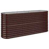 VIDAXL -Planungsbox 152x40x68 cm Pulver -Stahlbraun