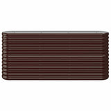 Vidaxx Pflanzgefäß 152x40x68 cm verzinkter Stahl braun