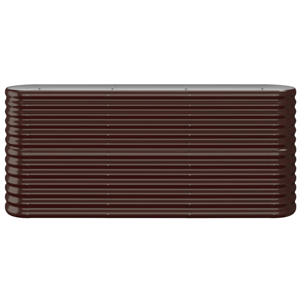 VIDAXL -Planungsbox 152x40x68 cm Pulver -Stahlbraun
