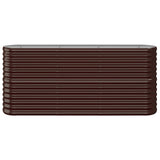 VIDAXL -Planungsbox 152x40x68 cm Pulver -Stahlbraun