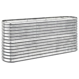 VIDAXL -Planungsbox 152x40x68 cm Pulver -bewegtes Stahl Silber gefärbt