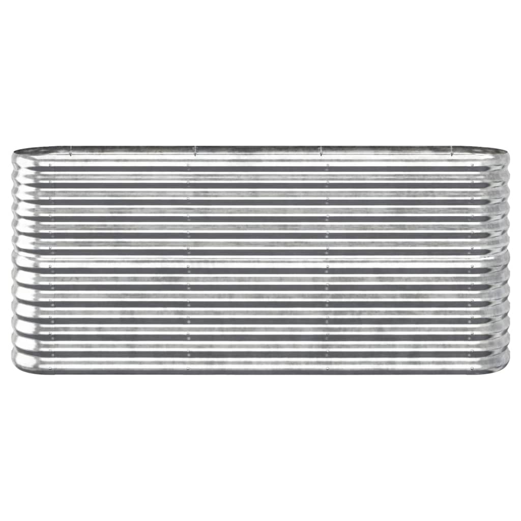VIDAXL -Planungsbox 152x40x68 cm Pulver -bewegtes Stahl Silber gefärbt
