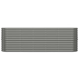 VIDAXL -Planungsbox 224x40x68 cm Pulver -Stahl grau