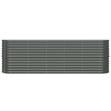 VIDAXL -Planungsbox 224x40x68 cm Pulver -Stahl -Anthrazit -Colored