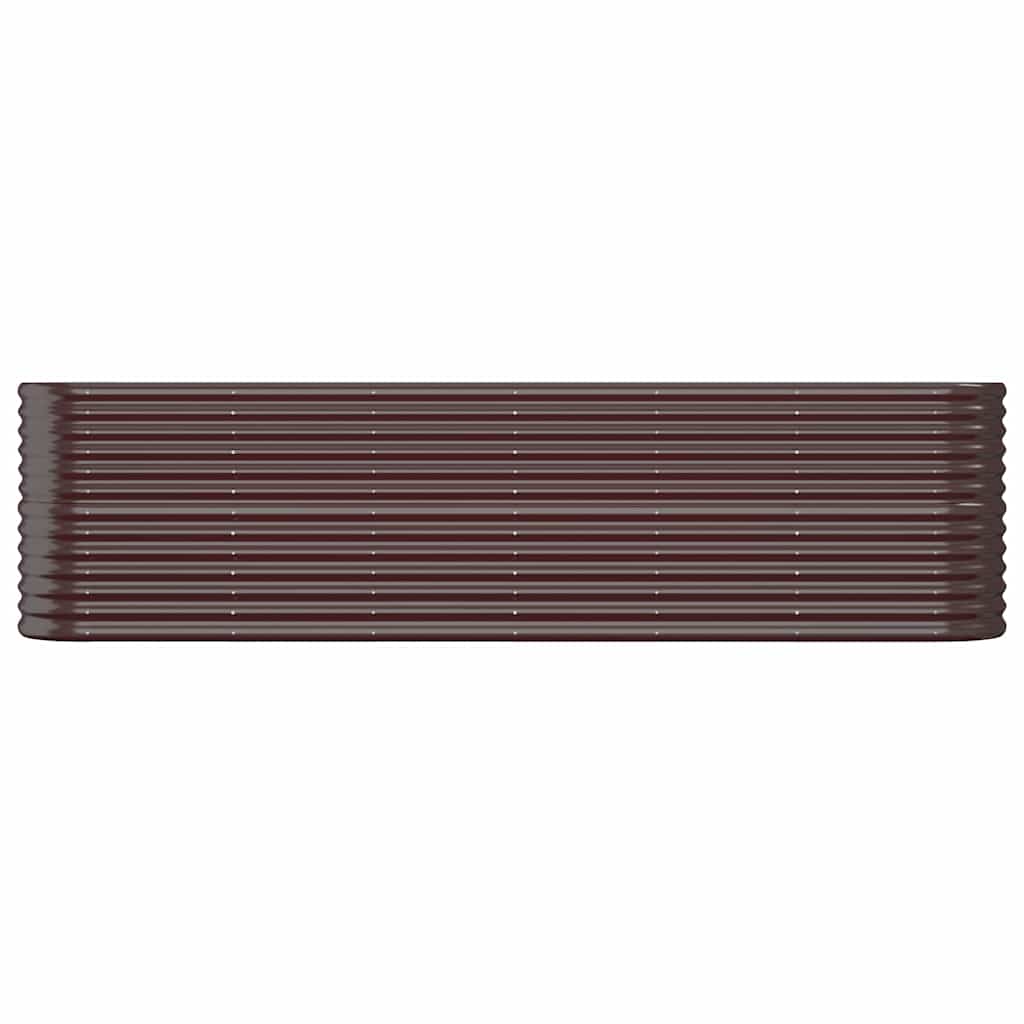 Vidaxx Pflanzgefäß 260x40x68 cm verzinkter Stahl braun