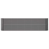 VIDAXL -Planungsbox 260x40x68 cm Pulver -bezogener Stahl -Anthrazit -Verschärfen