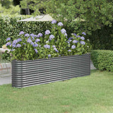 VIDAXL -Planungsbox 260x40x68 cm Pulver -bezogener Stahl -Anthrazit -Verschärfen