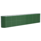 Vidaxl Planning Box 332x40x68 CM Powder -Coated Steel Green