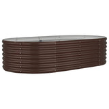 Vidaxl Planning Box 152x80x36 CM Powder -Coated Steel Brown