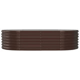 VIDAXL -Planungsbox 152x80x36 cm Pulver -Stahlbraun