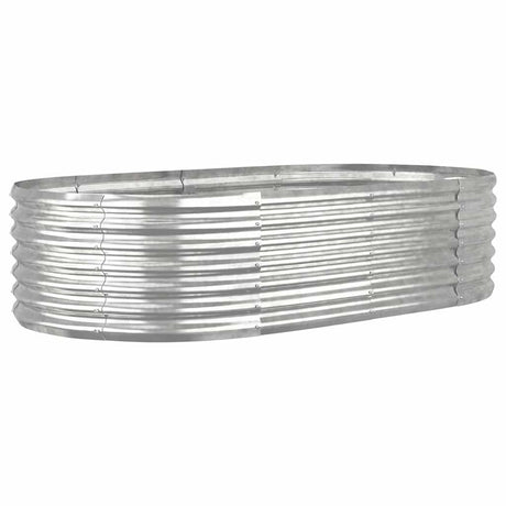 Vidaxx Pflanzgefäß 152x80x36 cm verzinkter Stahl silberfarben