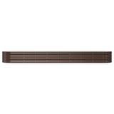 VIDAXL -Planungsbox 368x80x36 cm Pulver -Stahlbraun