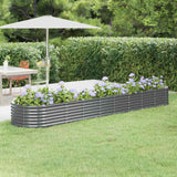VIDAXL -Planungsbox 368x80x36 cm Pulver -beschichteter Stahl -Anthrazit -Colored