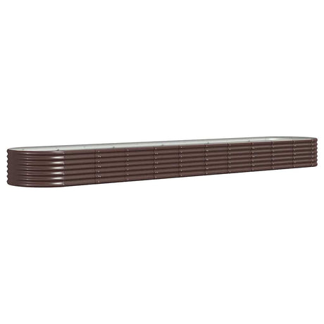 Vidaxx Pflanzgefäß 440x80x36 cm verzinkter Stahl braun
