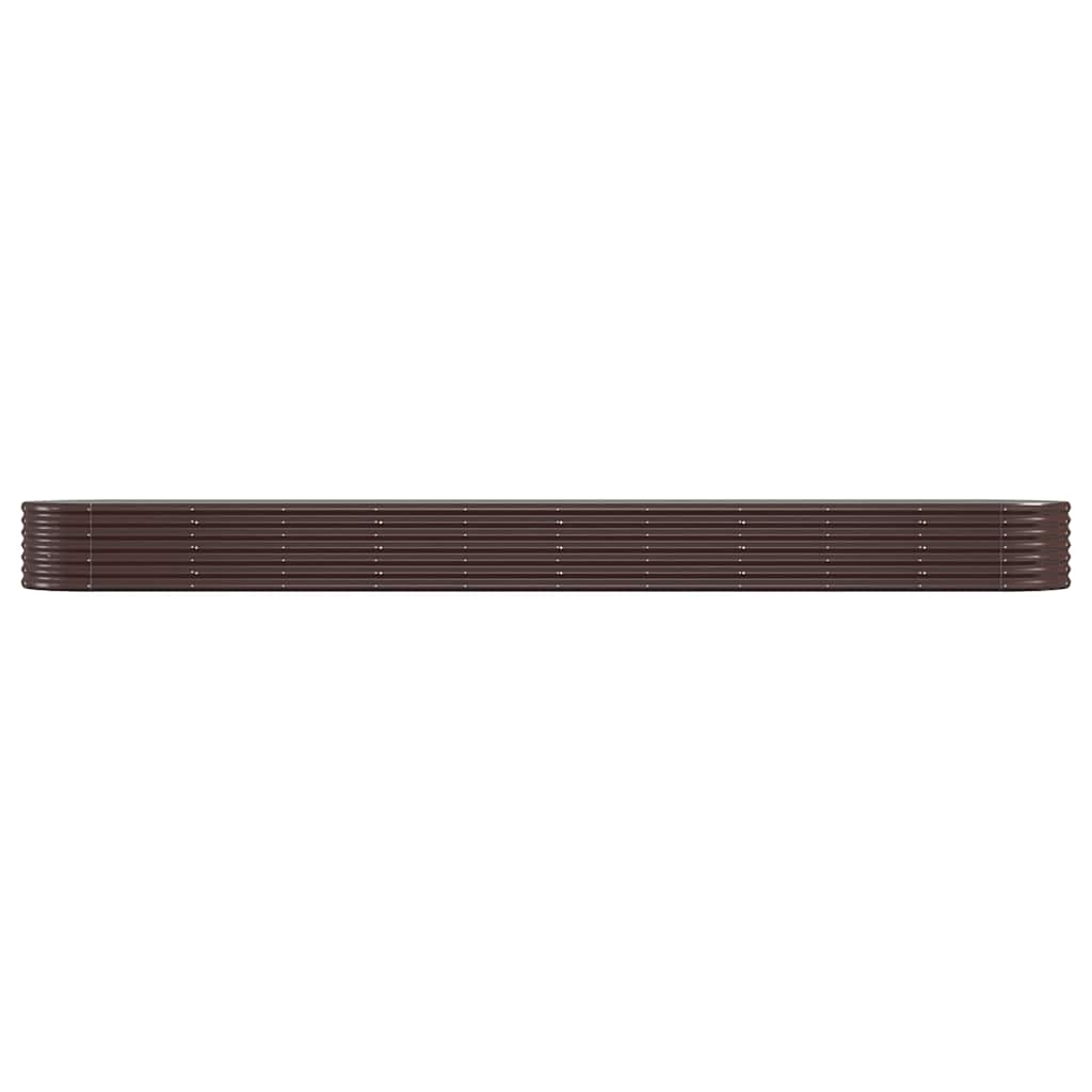 Vidaxx Pflanzgefäß 440x80x36 cm verzinkter Stahl braun