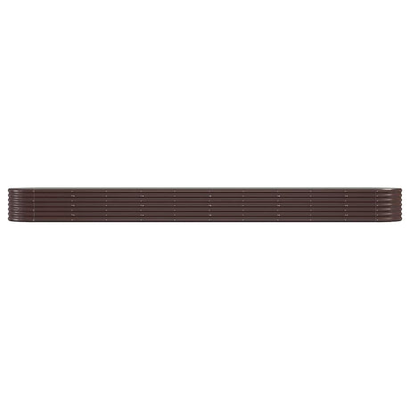 Vidaxx Pflanzgefäß 440x80x36 cm verzinkter Stahl braun