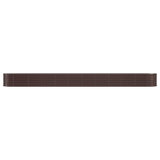 Vidaxl Planning Box 440x80x36 CM Powder -Coated Steel Brown