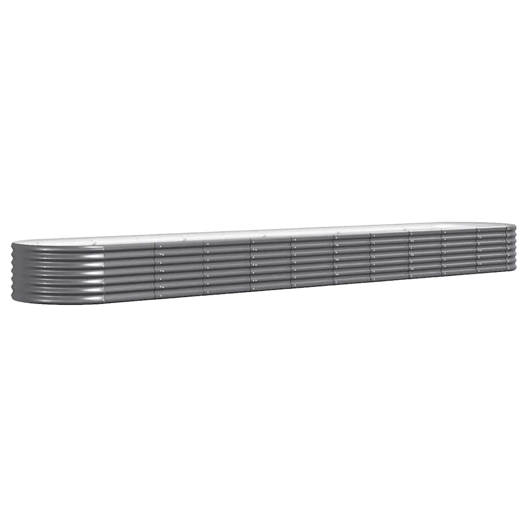 VIDAXL -Planungsbox 440x80x36 cm Pulver -beschichteter Stahl -Anthrazit -Verschärfen